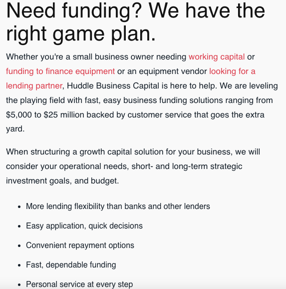 Huddle Business Capital review