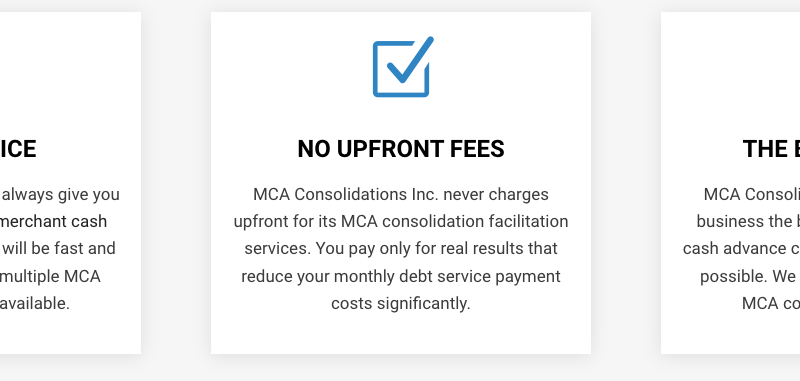 Mca consolidations review